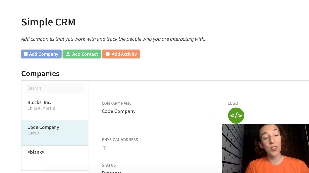 How to create a simple CRM in Coda - YouTube