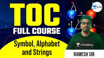 Symbol, Alphabet and Strings | L 3 | TOC Full Course | GATE 2022 CSE | Ramesh Sir