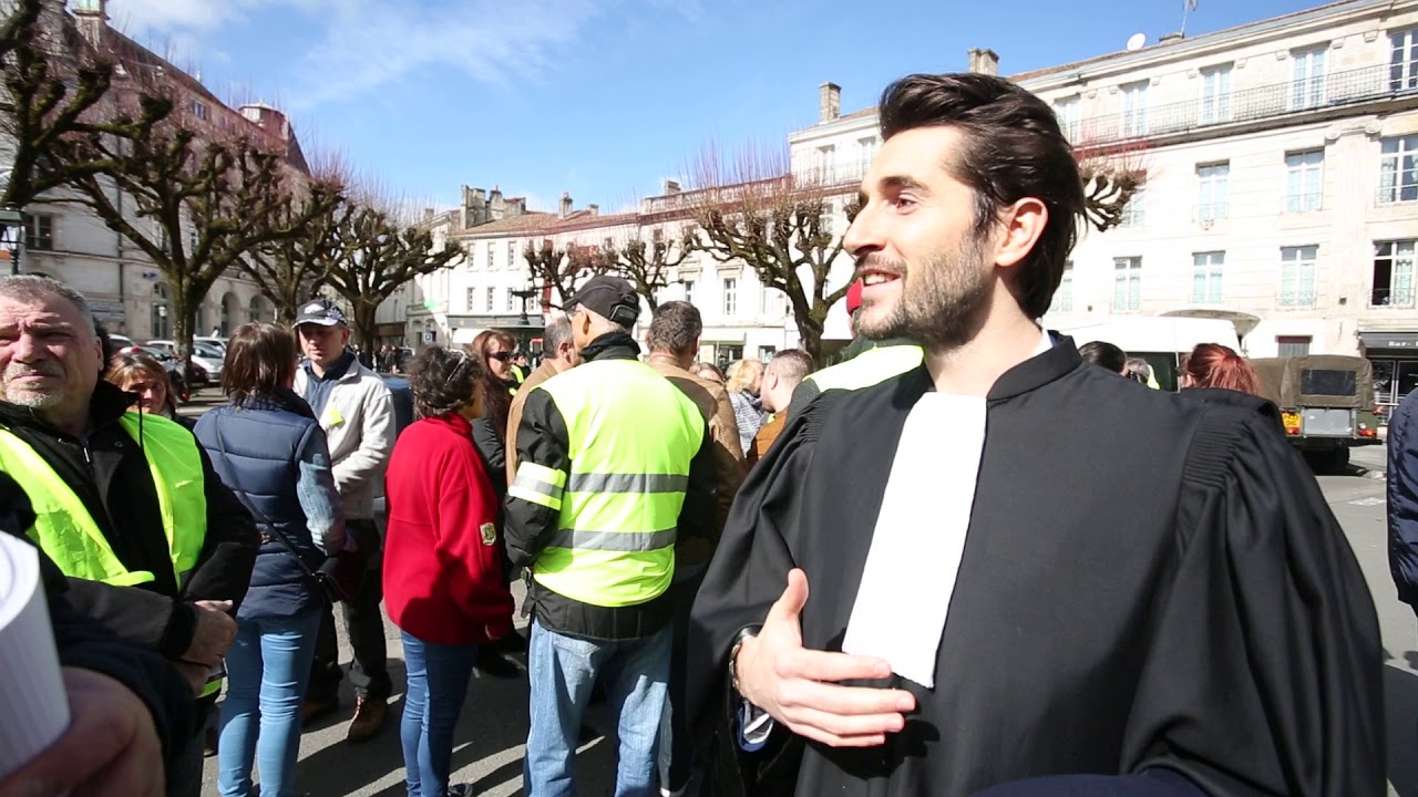 Maître Bovis, avocat des gilets jaune à Angoulême YouTube