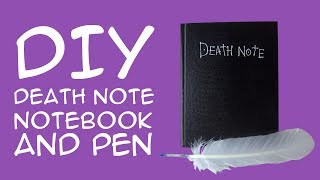 DIY Death Note Notebook & Quill Pen (For Anime Fans) CraftyMcFangirl.com Tutorial