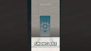 How to make a SNOWFLAKE Banner in Minecraft (Tutorial) #minecrafttutorial #minecraft