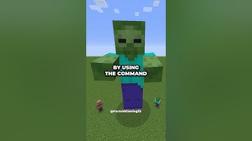 How to spawn a GIANT Zombie in Minecraft??! #shorts #gaming #gamingfacts #minecraft