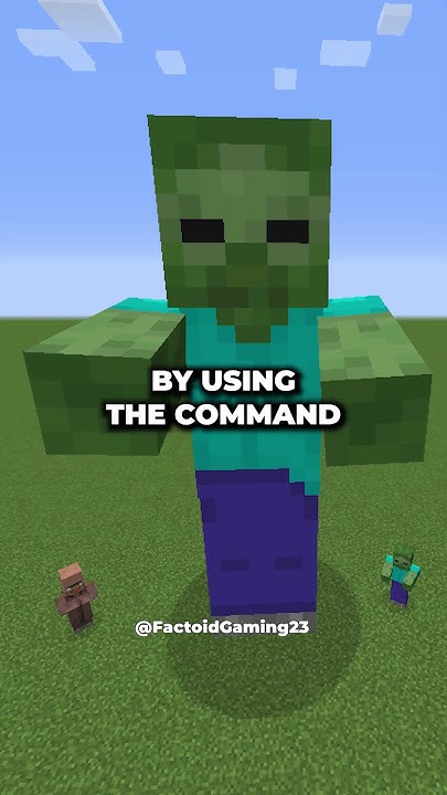 How To Spawn A GIANT Zombie In Minecraft shorts gaming how-to-spawn-a-giant-zombie-in-minecraft-shorts-gaming