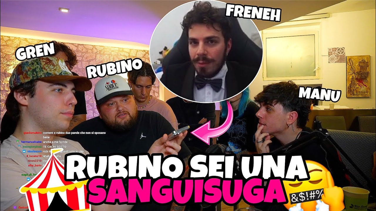 DISCUSSIONE ACCESA TRA GRENBAUD, RUBINO E FRENEH!!💥🎪