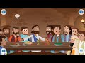 Biblia para Niños - La última cena de Jesús - Juan 13