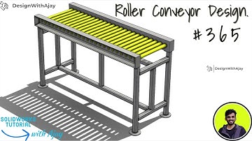 Creating an Efficient Roller Conveyor System from Scratch #365  #conveyor |#SolidWorks|