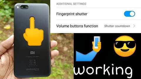 Fix fingerprint shutter MIUI MI A1