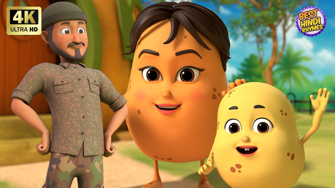 आलू कचालू बेटा और 25 मिनट नॉन-स्टॉप मज़ेदार राइम्स | Hindi Rhymes For Kids | Rangoli Kids Rhymes