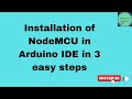 Install NodeMCU/ESP8266 in Arduino IDE|
