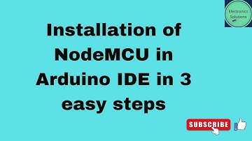 Install NodeMCU/ESP8266 in Arduino IDE|