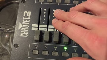 Chauvet Obey 70 DMX Controller Joystick setup for a mover / moving fixture