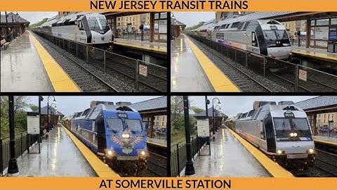 New Jersey Transit: Raritan Valley Line trains at Somerville Station (5/6/2022)
