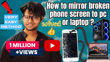 How to mirror broken phone screen  to pc or laptop 2025 | how to debug damaged screen phone
