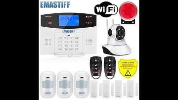 IOS Android APP Wired Wireless Home Security LCD PSTN WIFI GSM Alarm System Intercom Remote Control