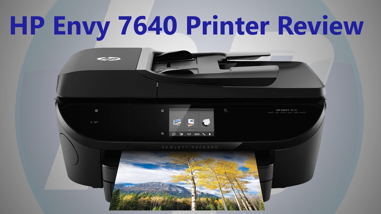 HP 7640 Printer Review And Setup YouTube