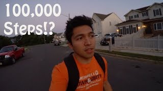 100,000 Steps in a Day for Fitbit || VLOG