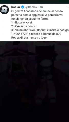 VOCÊ RECEBEU UM BÔNUS DE 800 ROBUX NO ROBLOX! #shorts