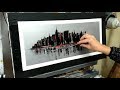 COURS DE PEINTURE: Black&White Manhattan avec PEBEO par Nelly LESTRADE