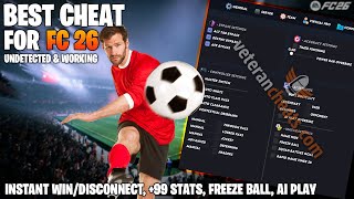 BEST FC 26 CHEAT ON MARKET  - Instant Disconnect, Stats +99, AI Difficulty Changer | LIFETIME
