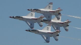 USAF Thunderbirds 2024 F-16 Salinas 4K 60fps Sunday