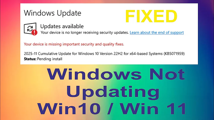 How to Fix Windows Update Error “Your Device is missing Important Security Update” | SOLVED FIXED