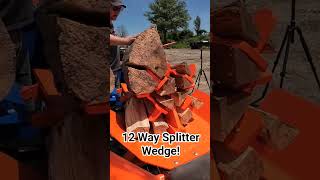 Splitting 12 Pieces of Wood At Once!