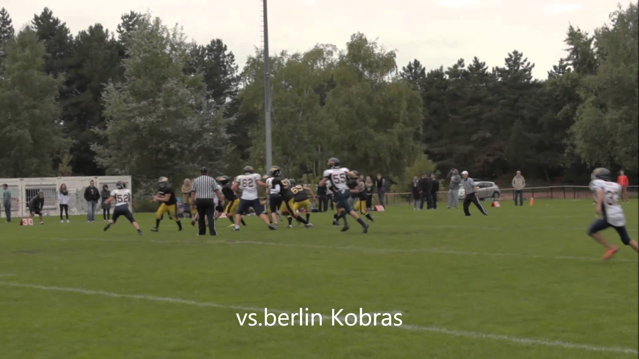 big 70 yard run Berlin Adler vs. Kobras