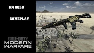 Call of Duty Modern Warfare M4 Gold Gameplay