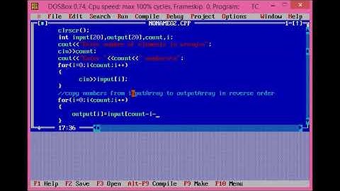 How to Print Array in Reverse Order in C++ Program