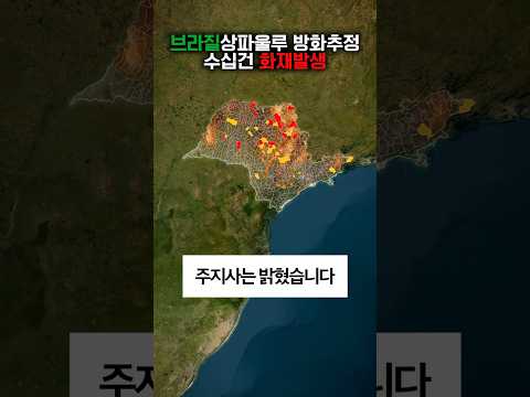 브라질 상파울루 수십건 화재 동시발생