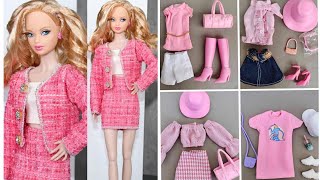 Barbie harika elbise yapımı || barbie kolay elbise nasıl yapılır || rich barbie || 5 dakikada hallet