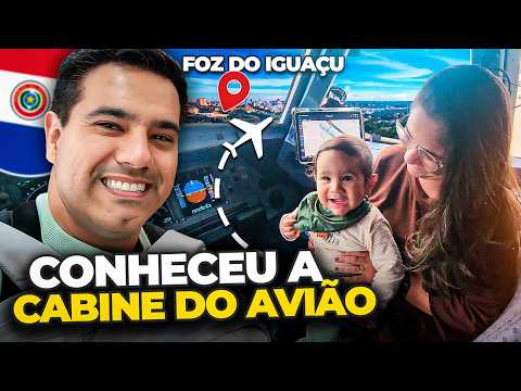 PRIMEIRO VOO DO BEBÊ: CHEGAMOS EM FOZ DO IGUAÇU - Paraguai #Dia 1