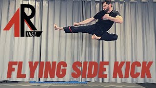 Flying Side Kick - Martial Arts Training