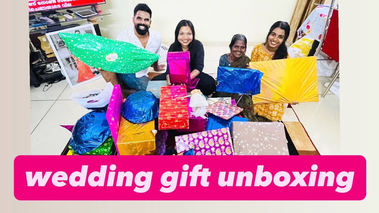 wedding gift unboxing 