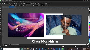 Quick Coreldraw Tutorial: Glass Morphism (New Design Trend 2024)