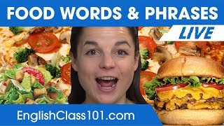 Must-Know English Food Words and Phrases - Learn English Vocabulary 🔴