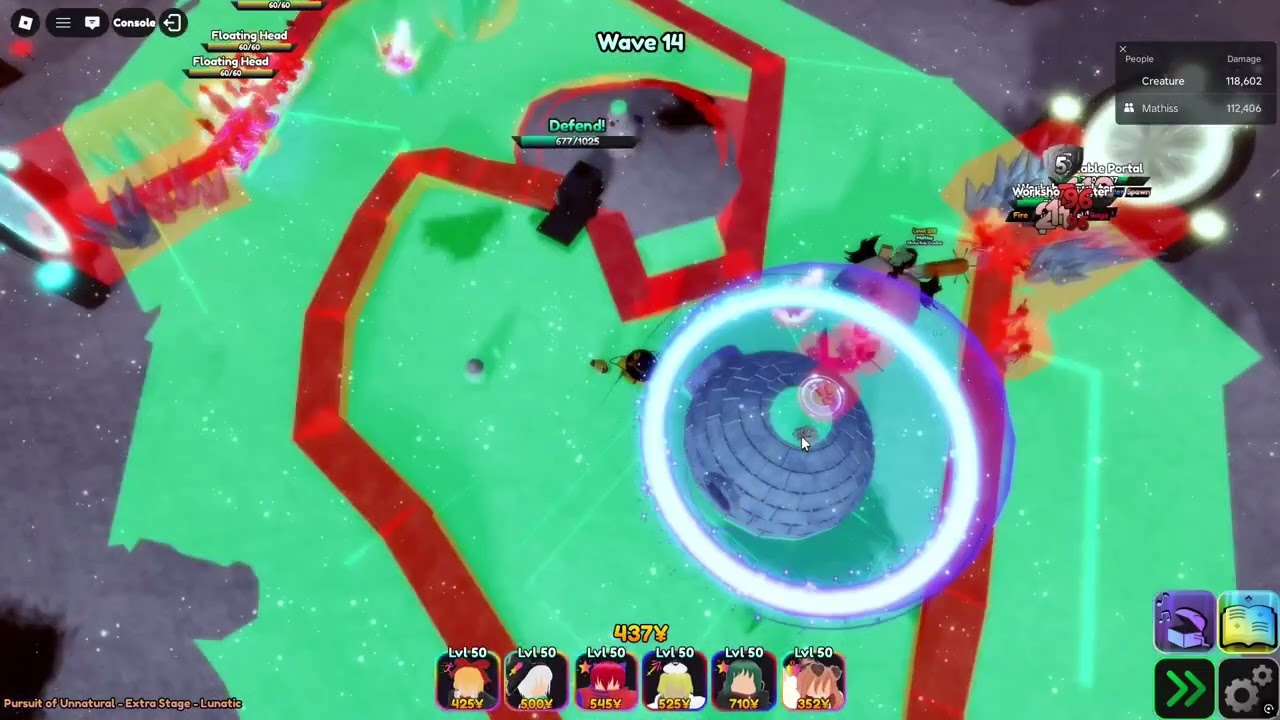 Touhou tower assault (tta) event extra lunatic (blue path)