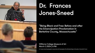 Dr. Frances Jones-Sneed Talk