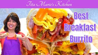 Loaded Breakfast Burrito | Almost Can Fill Your Hunger All Day | Best Burrito Recipe You Will Love!