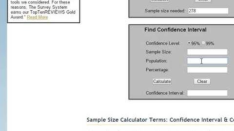 92. Calculate the Sample Size and Margin of Error