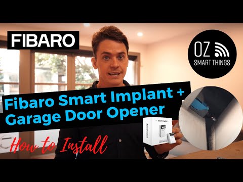 How to Install a FIBARO Implant in a Garage Door Motor, Smart Home in Australia 2021 Oz Smart Things