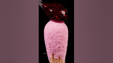 Match and Glitter in Macro ASMR #satisfying #closeup #relaxing