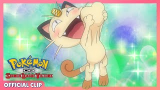 Meowth Loves Glameow! | Pokémon: DP Sinnoh League Victors | Official Clip