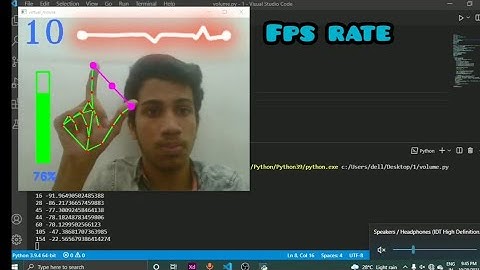 Gesture Volume Controller Using Python | Opencv Python