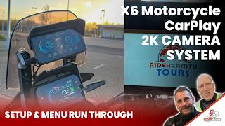 CPMC X6 Motorcycle CarPlay System with 2K Dash Cam