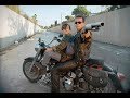 The Terminator 2: All Bike Scenes -  Harley-Davidson - FAT BOY - Schwarzenegger