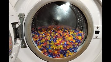 Experiment - 10000 Orbeez - in a Washing Machine - Centrifuge
