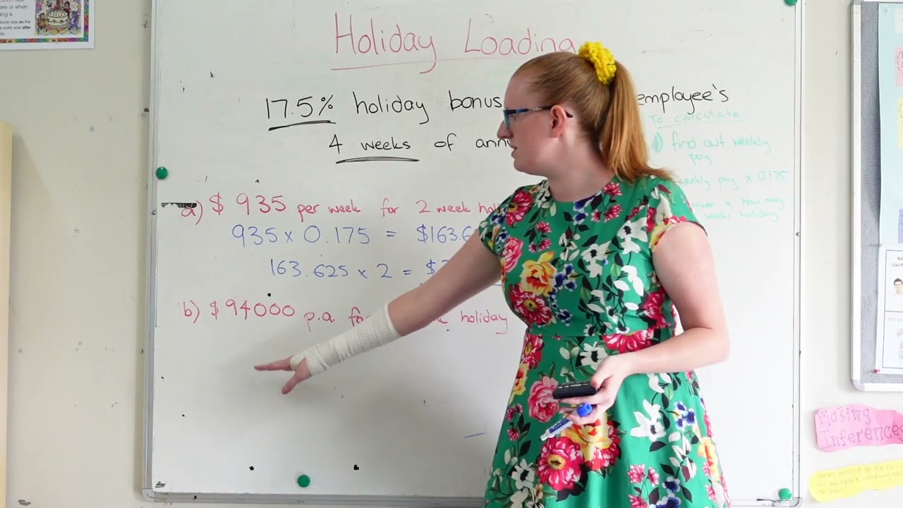 Calculating Holiday Loading