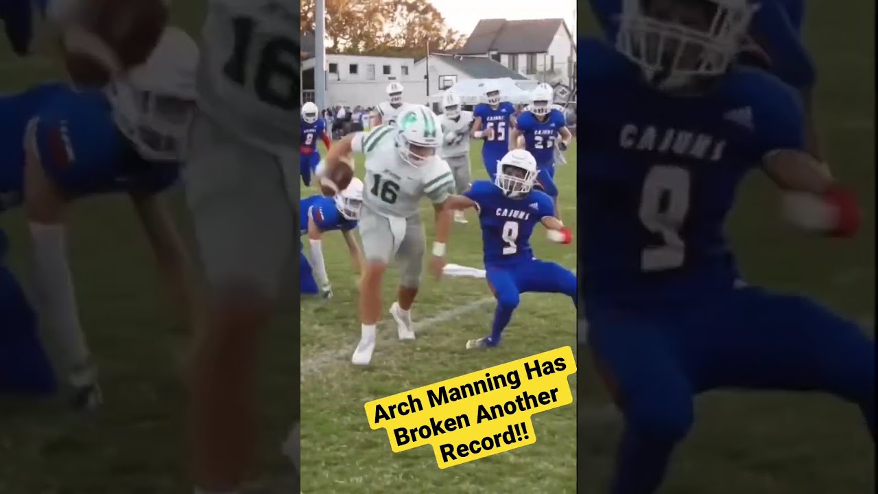 Arch Manning Has Broken Another School Record 