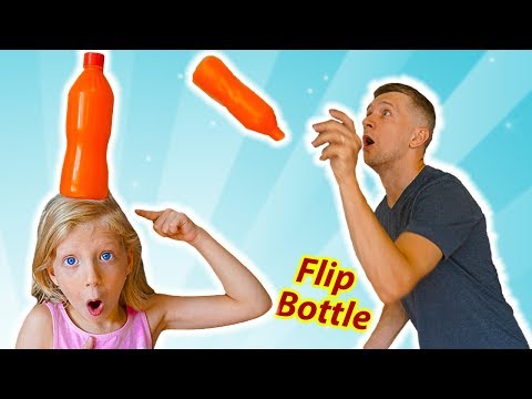 Милана РЕШИЛА ПОИГРАТЬ в БУТЫЛКА ВОДЫ ЧЕЛЛЕНДЖ или NEW Flip Bottle Challenge для детей